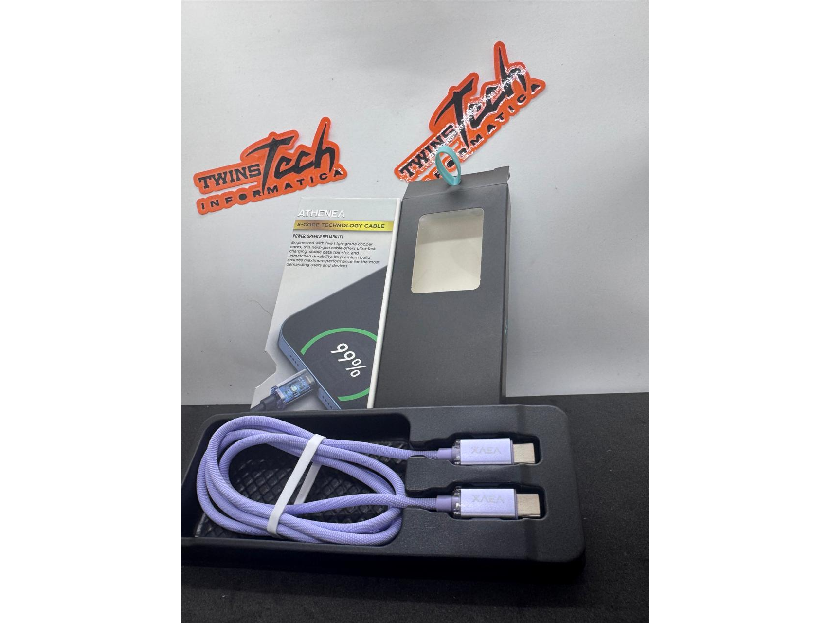 Cable Carga rapida Tipo C- Morado