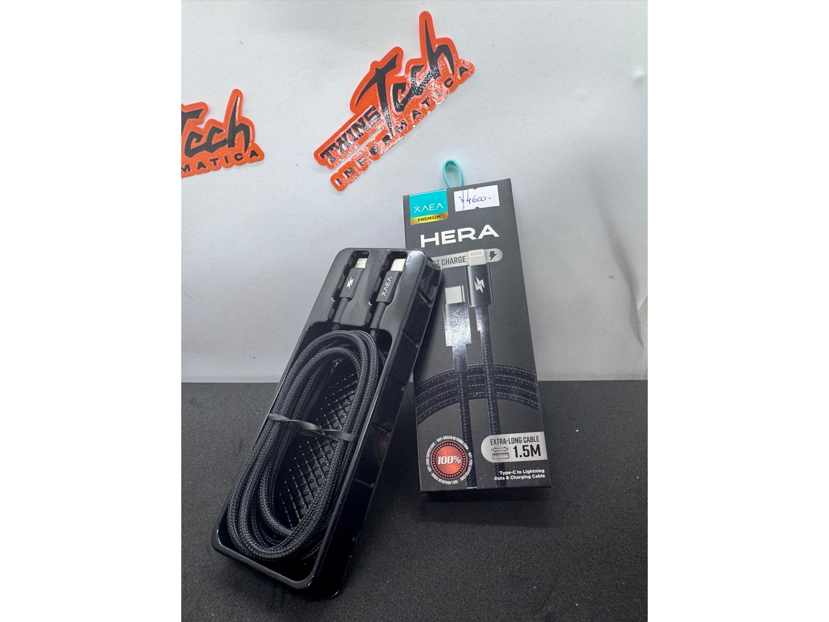 Cable Carga rapida Tipo C- Negro