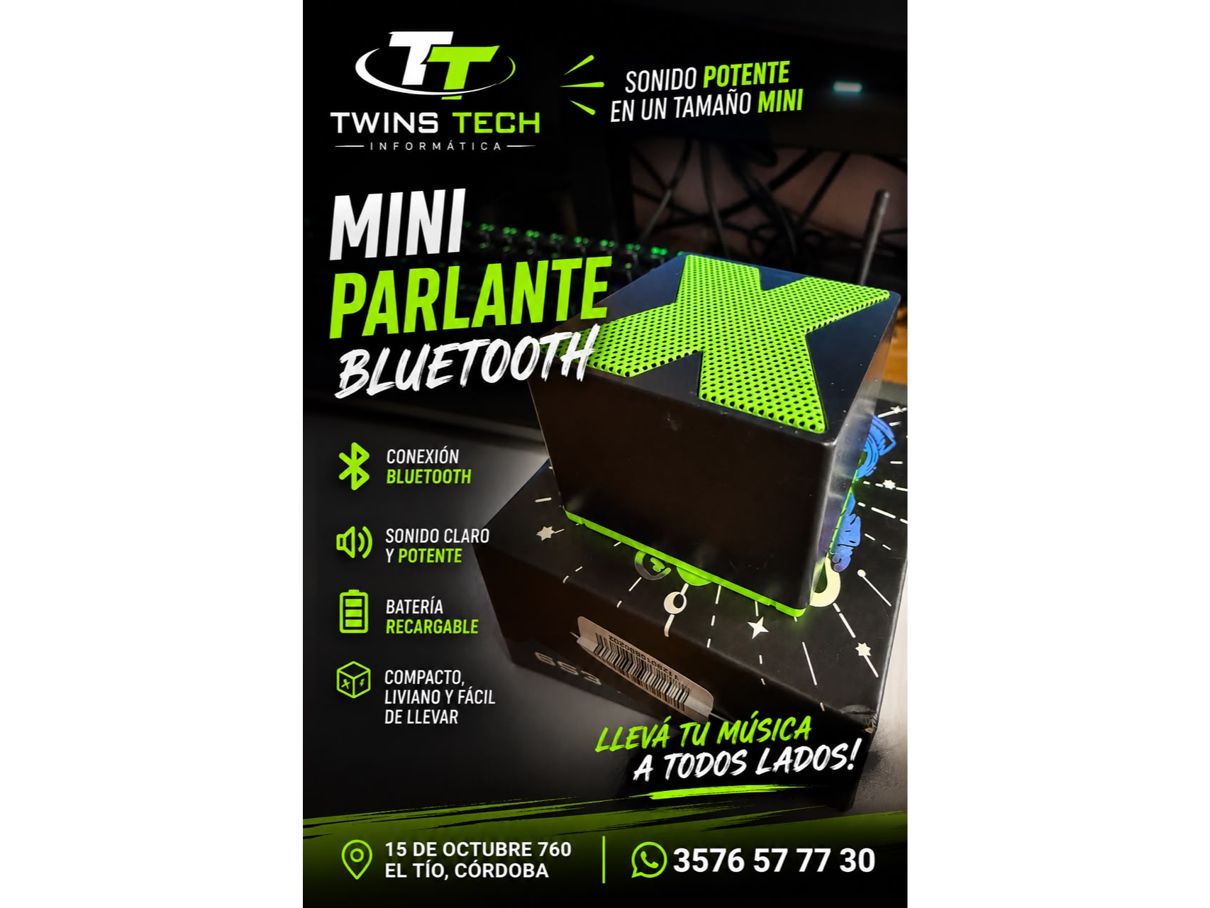 mini parlante bluethoo