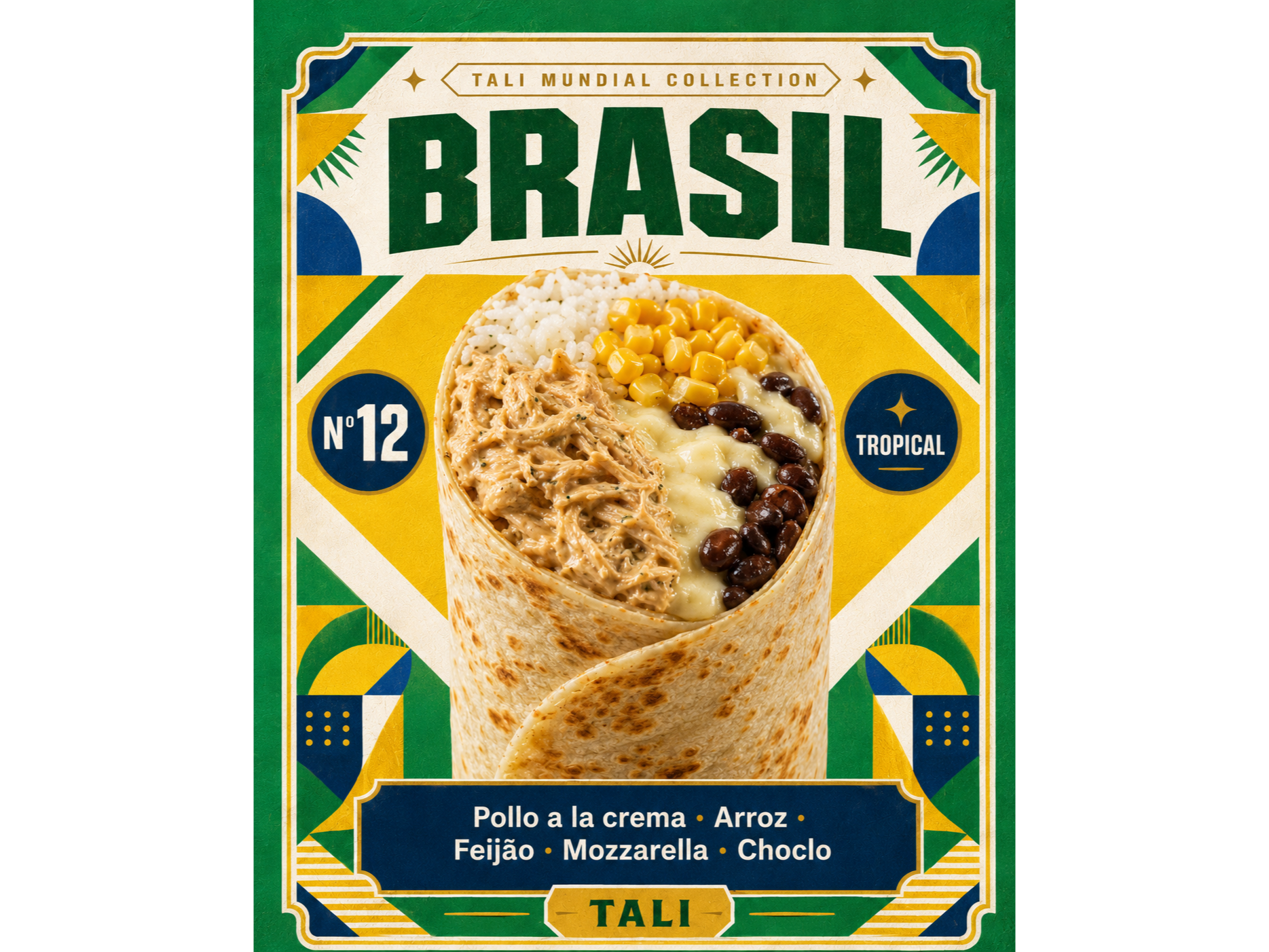 🇧🇷 Burrito Pollo Brasileño