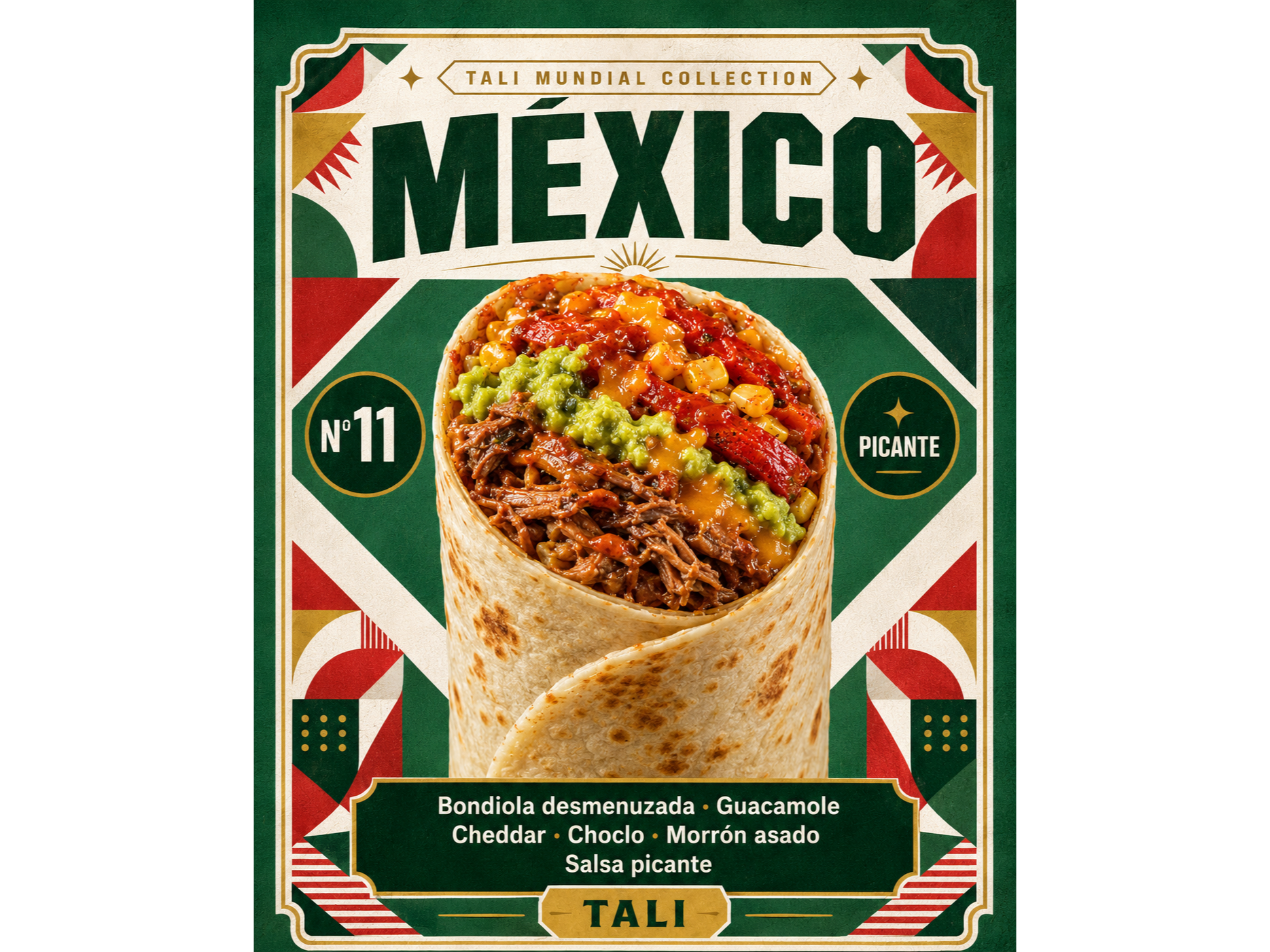 🌋 Burrito Bondiola Mexicana