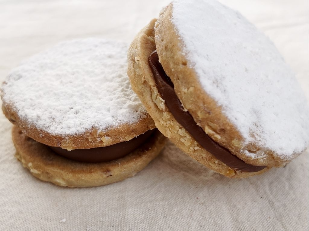 Sable de nuez y dulce de leche