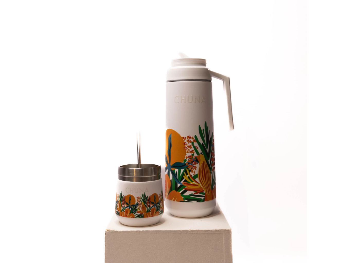 Set termo mate estampado