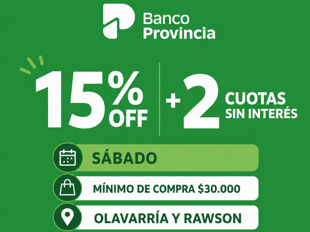 CUPON PROVINCIA SABADOS
