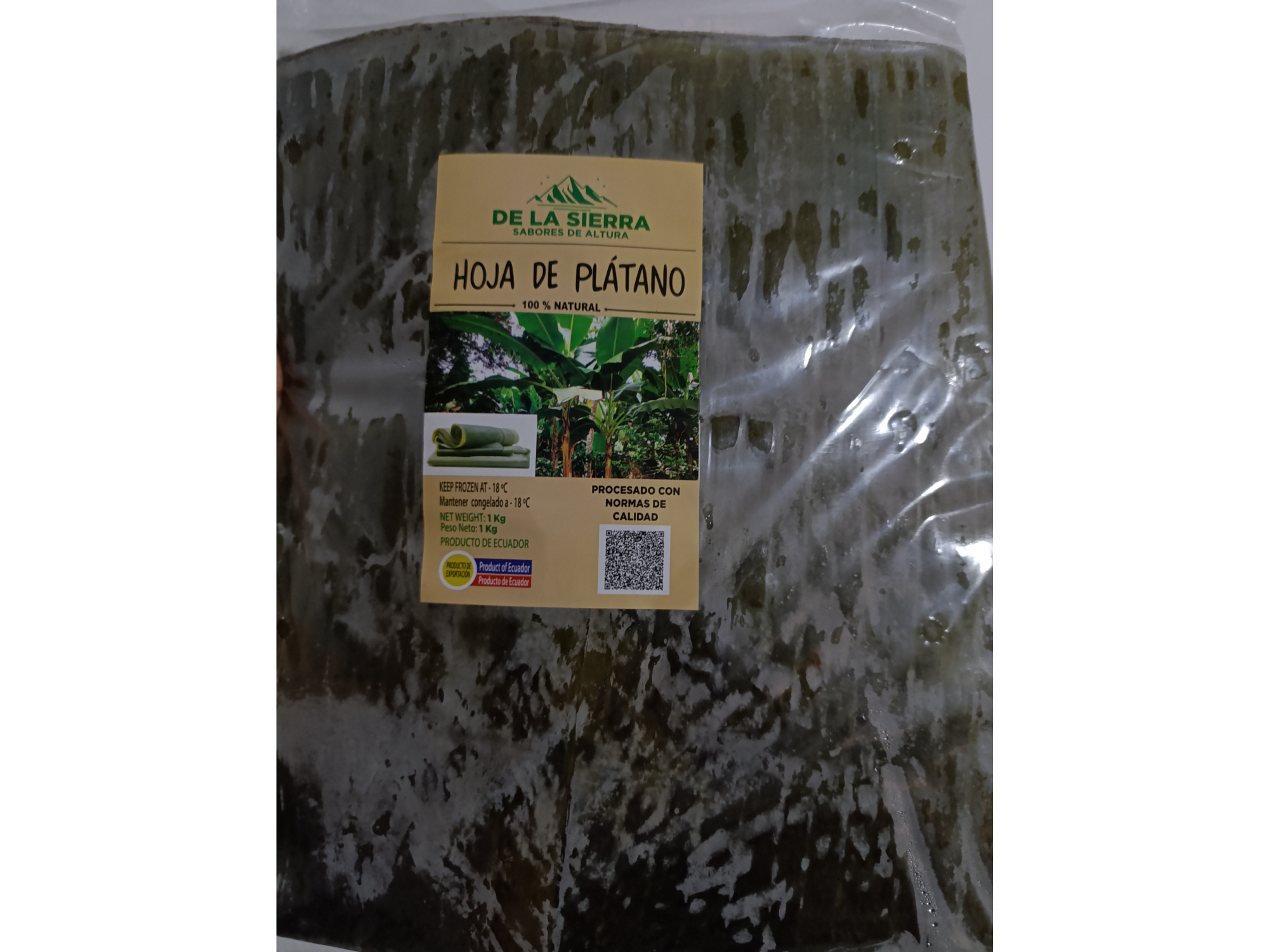 Hojas de plátano 1kg de Cocina Caracas - Morón