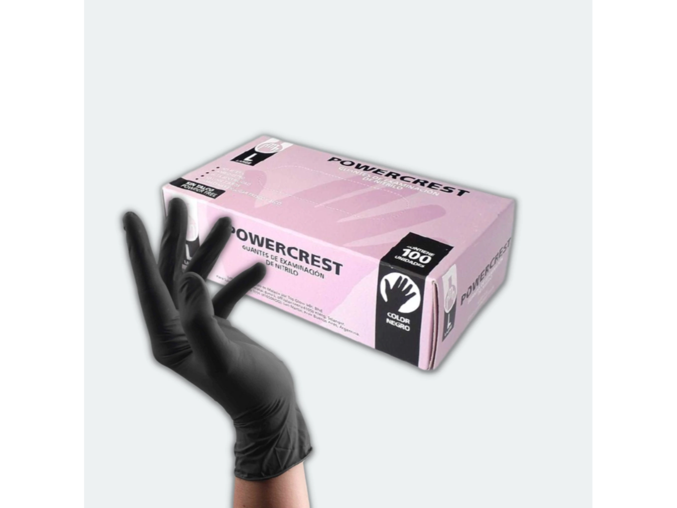 Guantes de Nitrilo x caja 100 unidades.