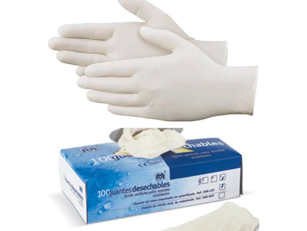 Guantes de Látex para Examinacion x100 unidades