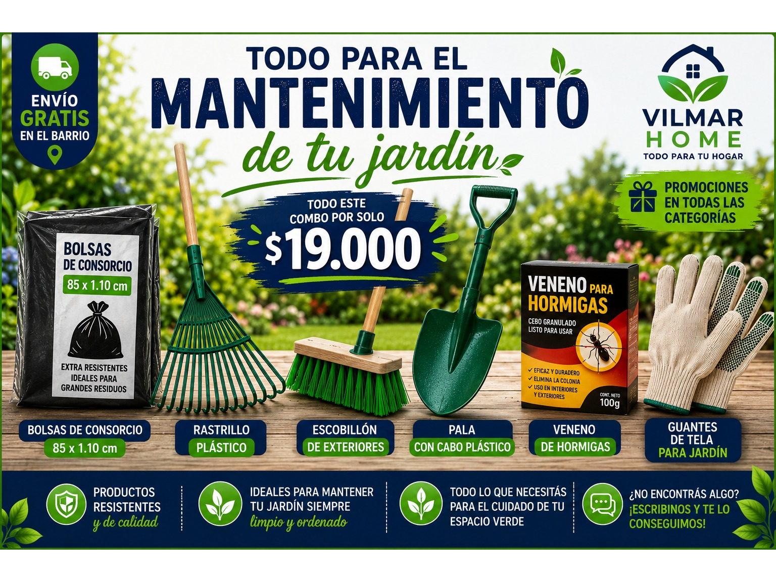 COMBO JARDIN