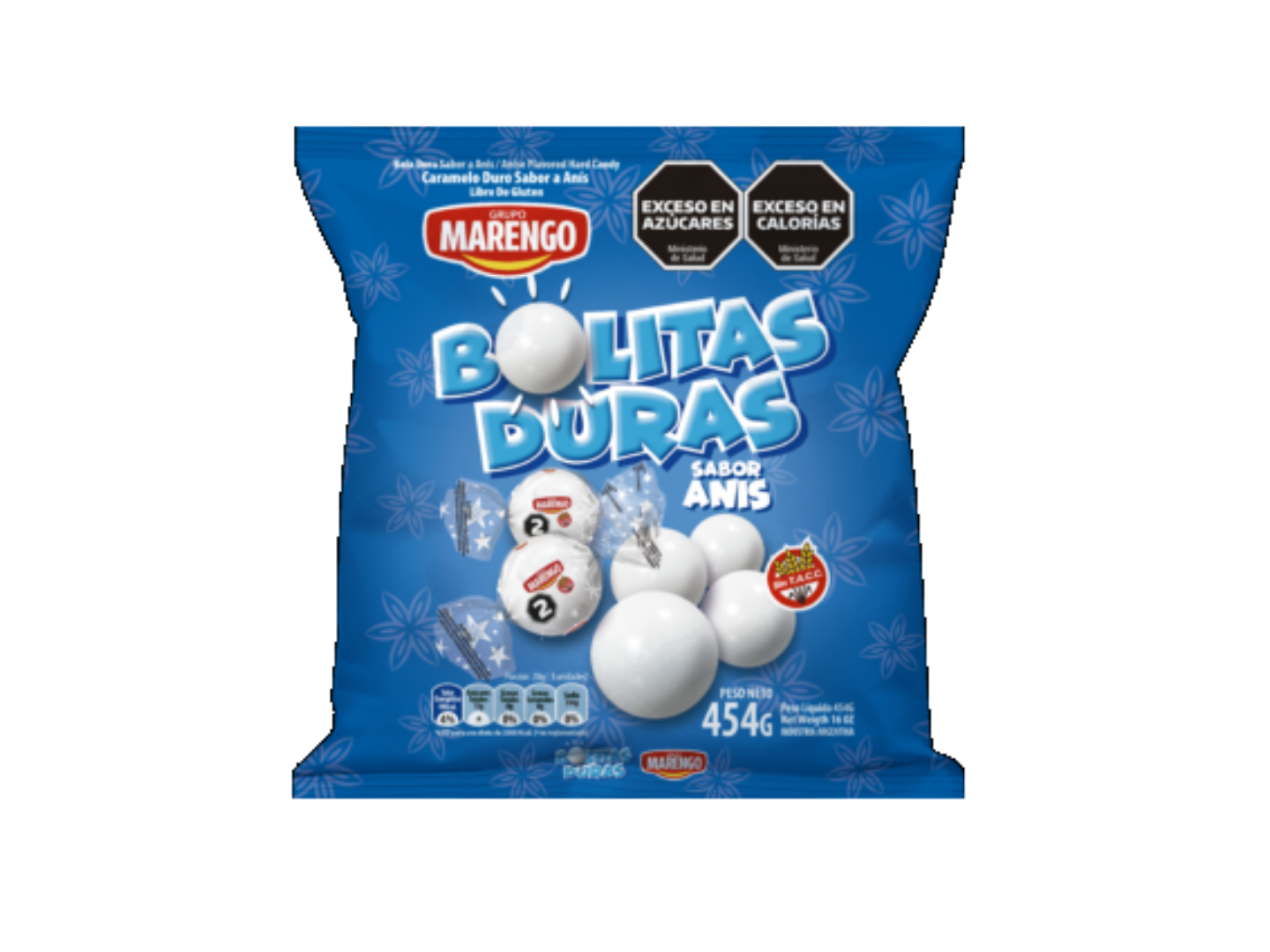 CARA BOLITA ANIS MARENGO 12X454 GRS - 70 UN