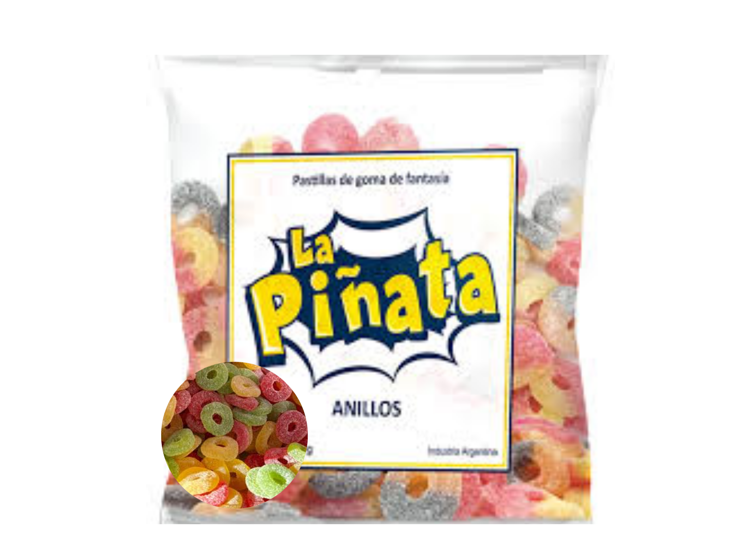 GOMA LA PIÑATA ANILLOS 8X700 GRS