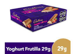 CHOC CADBURY YOG FRUTILLA 12X12X29 GRS