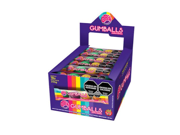 CHIC GUMBALLS DISPLAY 16X18X4 UN