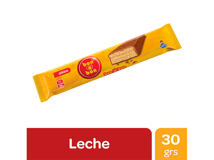 OBLEA BON O BON LECHE 8X20X30 GRS
