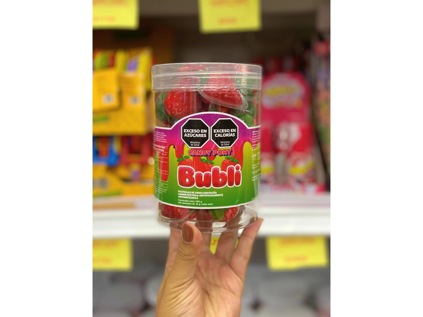 CANDY PORT BUBLI FRUTILLAS X30 UNID