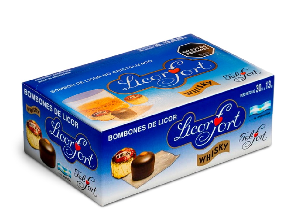 LICORFORT WHISKY FELFORT 12X30X13 GRS