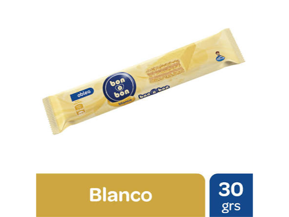 OBLEA BON O BON BLANCO 8X20X30 GRS