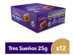 CHOC CADBURY TRES SUEÑOS 12X12X24 GRS