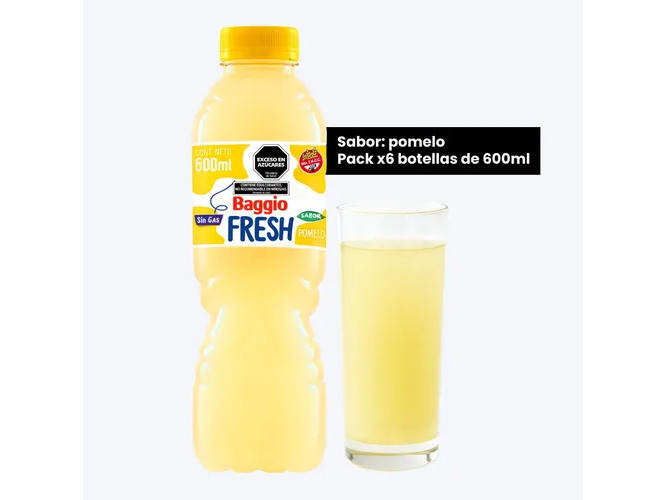 AGUA SAB BAGGIO FRESH 6X600 CC