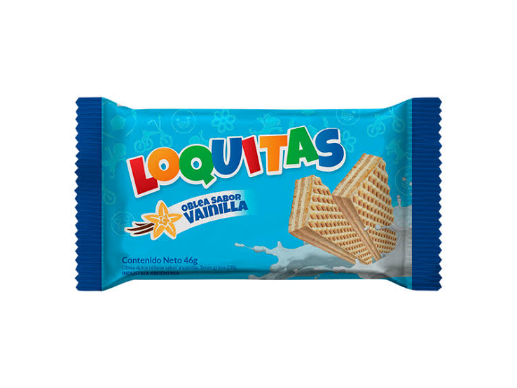 OBLEA LOQUITA FRT/VAI 48X45 GRS
