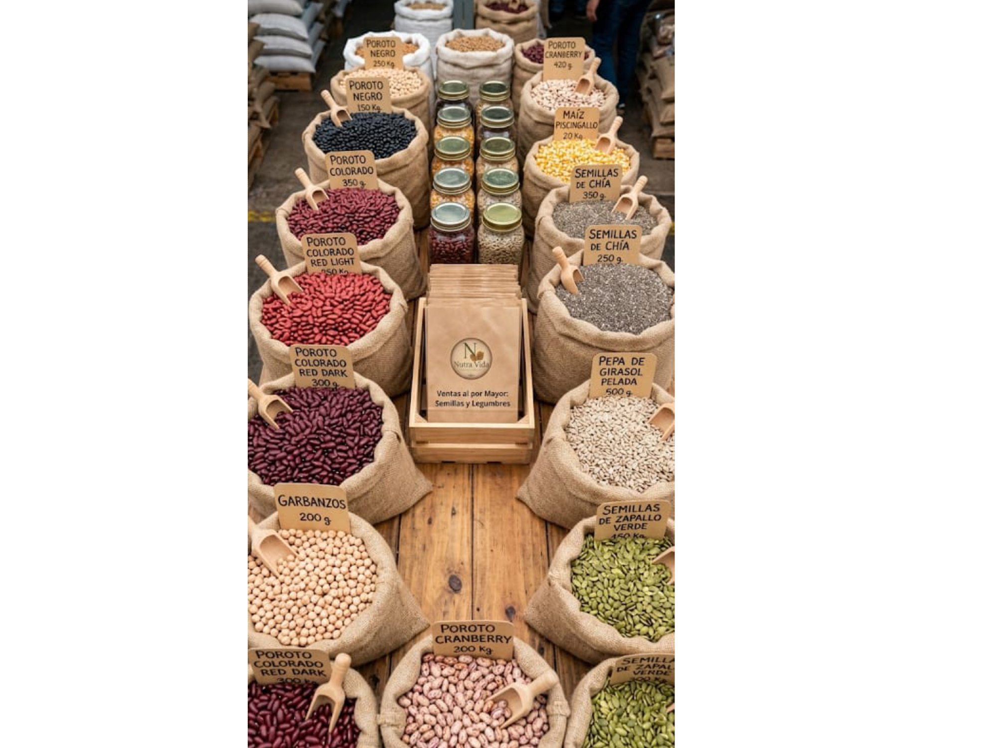 Venta mayorista de semillas y legumbres