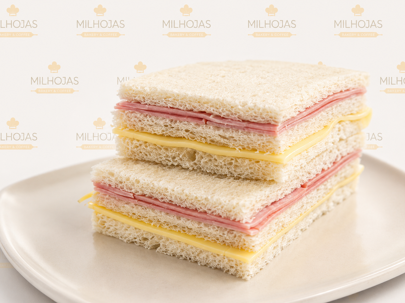 MIGA PAN BLANCO JAMON COCIDO Y QUESO
