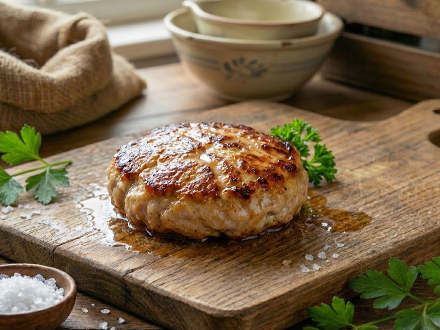 HAMBURGUESA DE POLLO AHUMADA