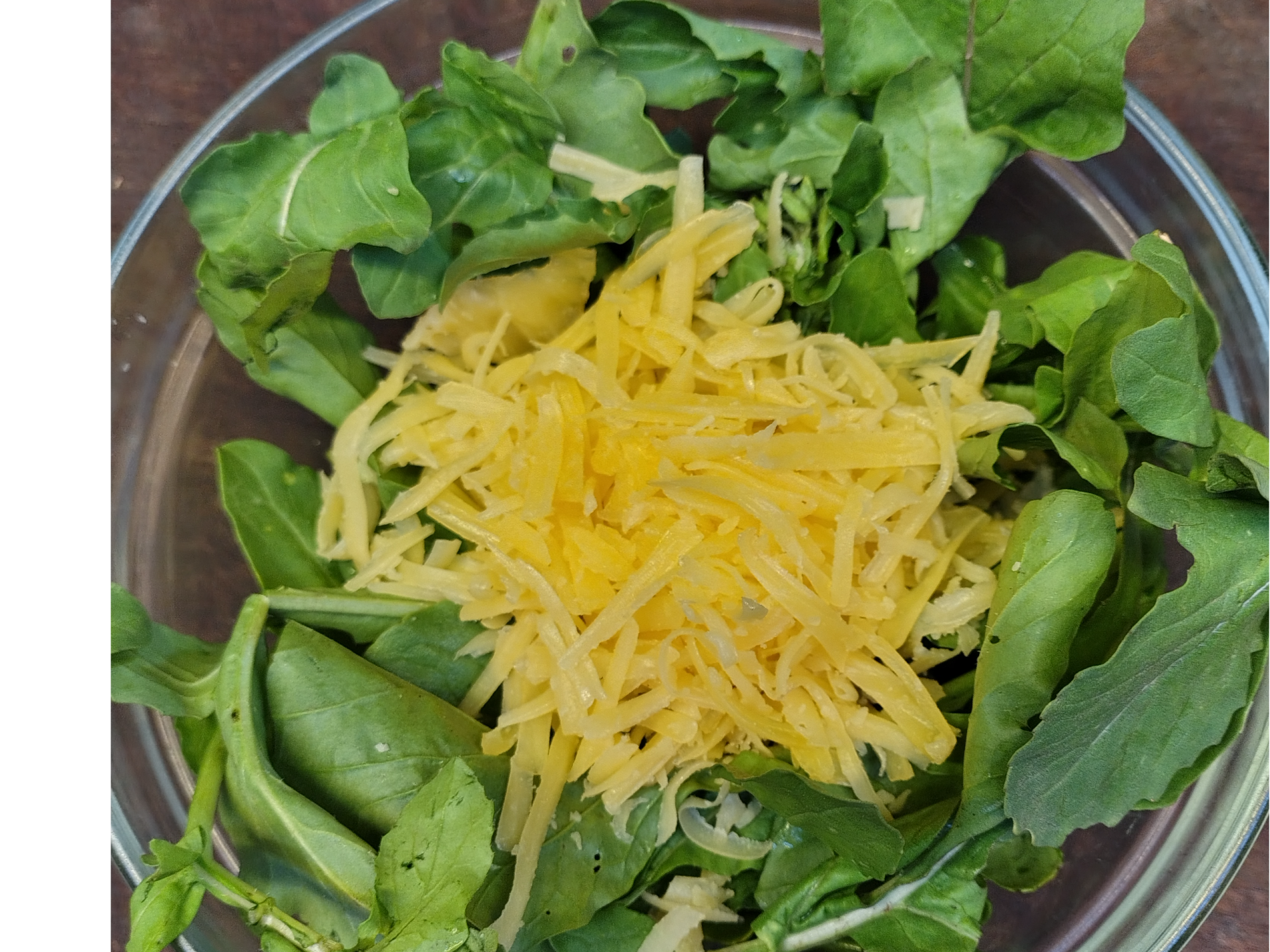 ENSALADA DE RÚCULA CON QUESO