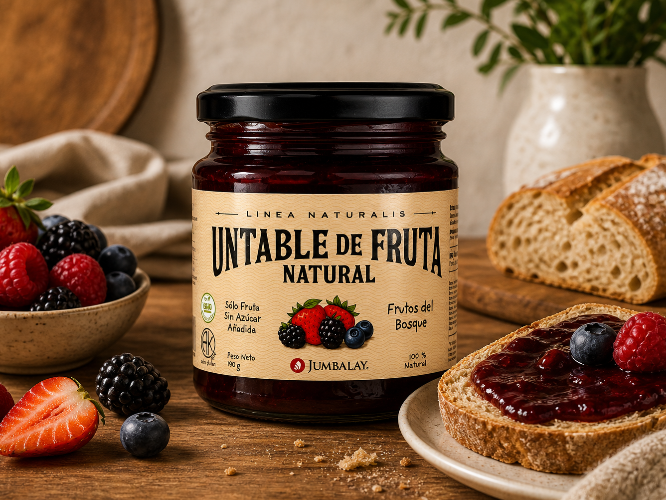 Untable de fruta Natural - Frutos del Bosque