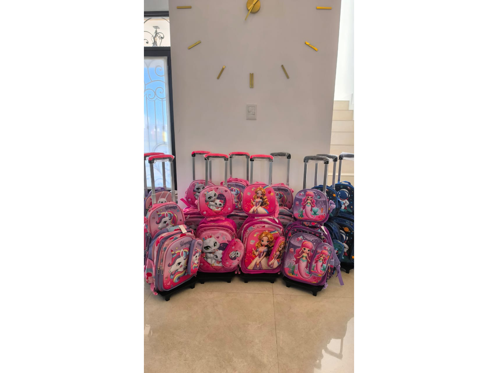 MOCHILAS ESCOLARES CON LUCES + LUNCHERA + CARTUCHERA