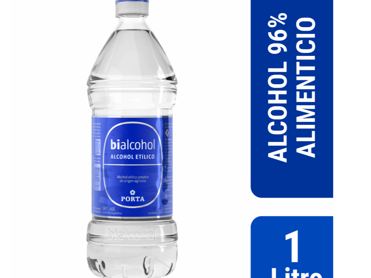 Alcohol 96% Etílico  1L