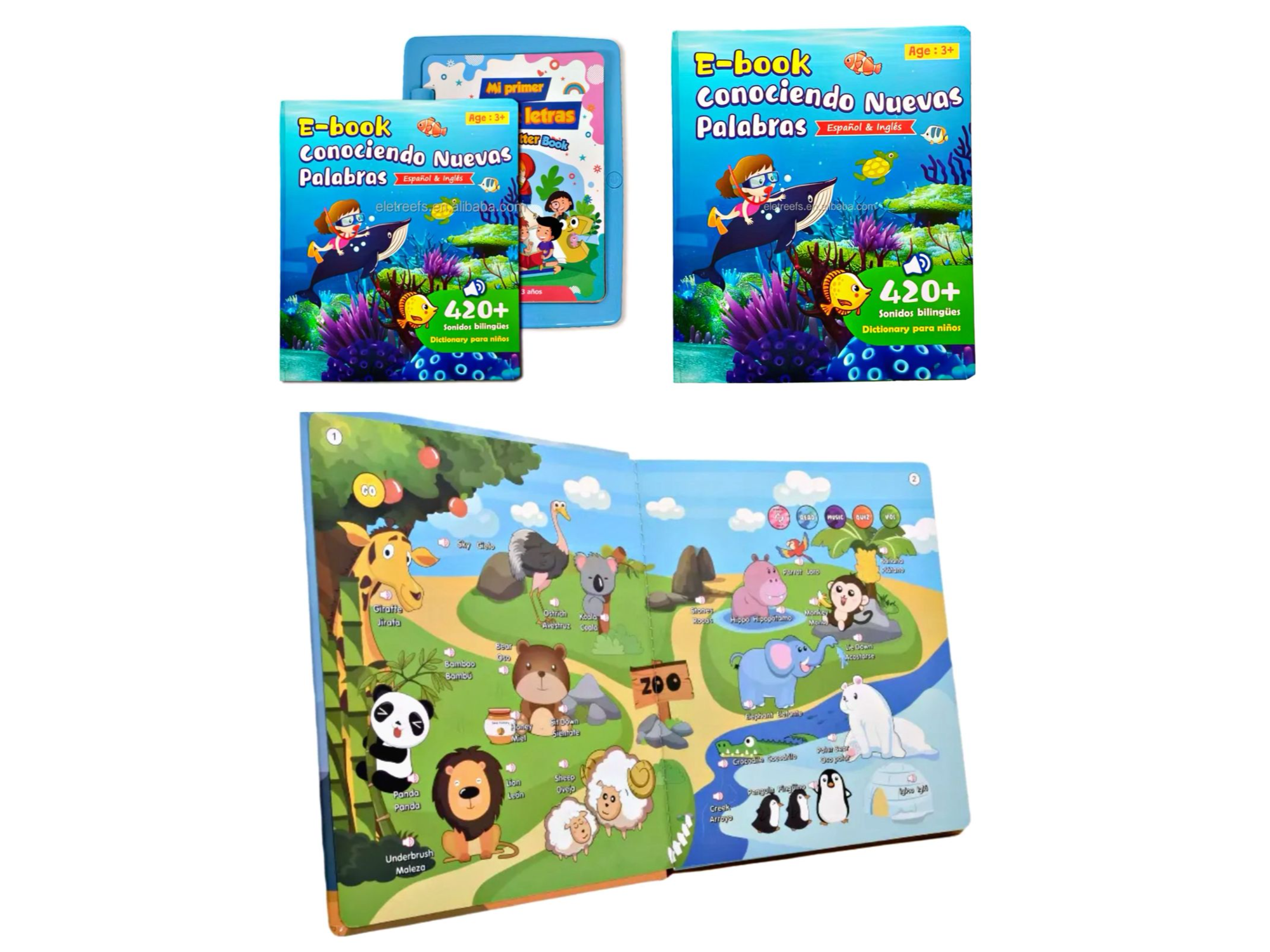 📚 Libro interactivo “Conociendo Nuevas Palabras” 🇪🇸🇬🇧