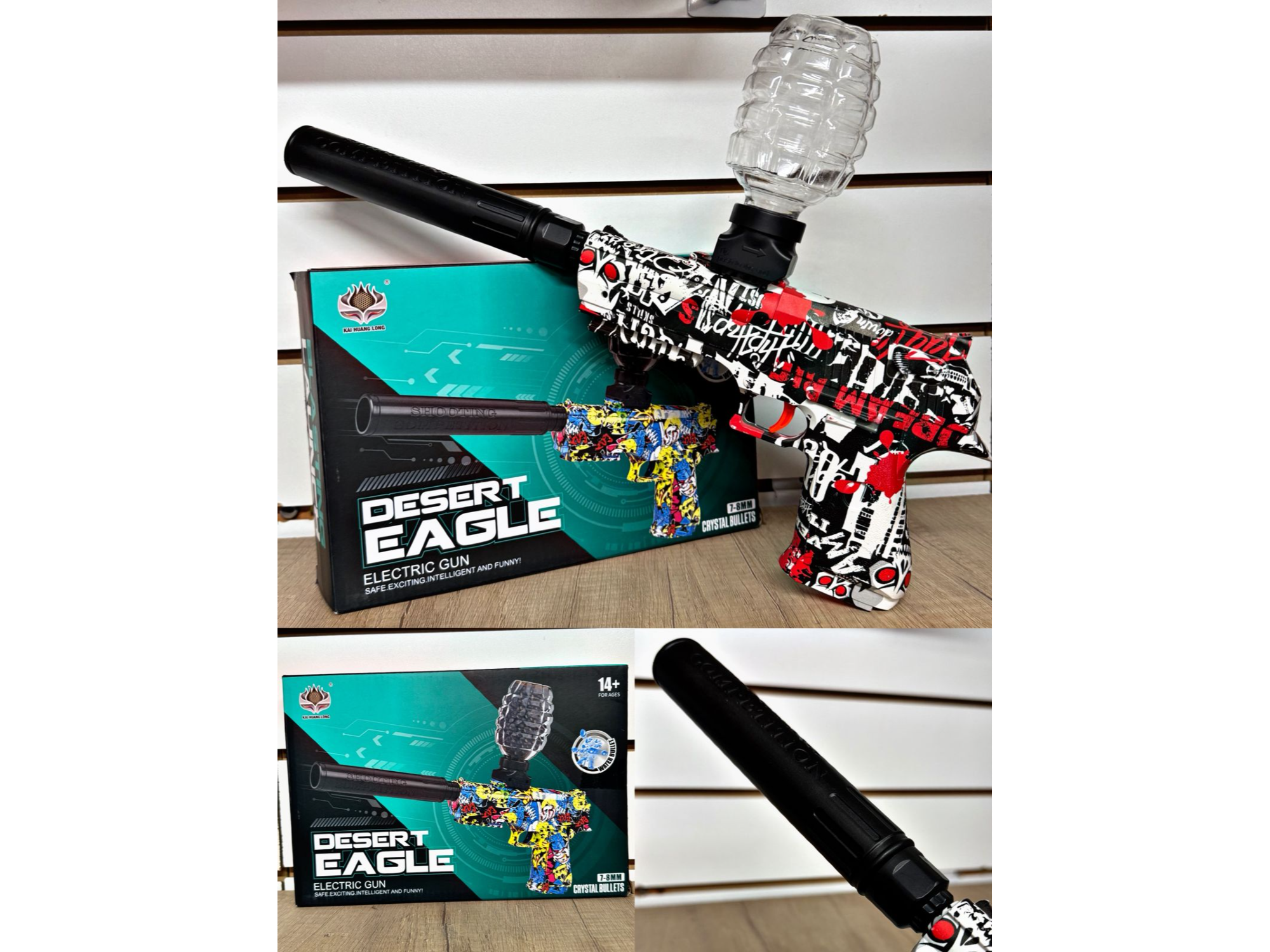 🔫✨ Pistola Hidrogel con silenciador – Balas de hidroGel 🎯