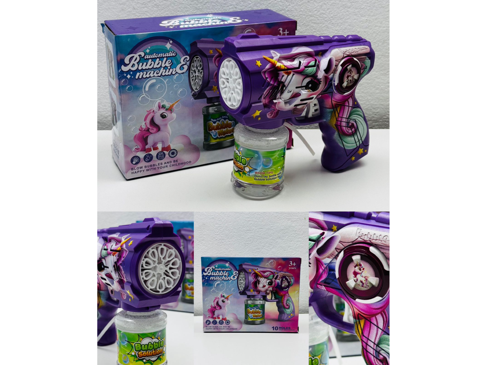 🫧 Pistola BURBUJERO hermosos diseños 🎉