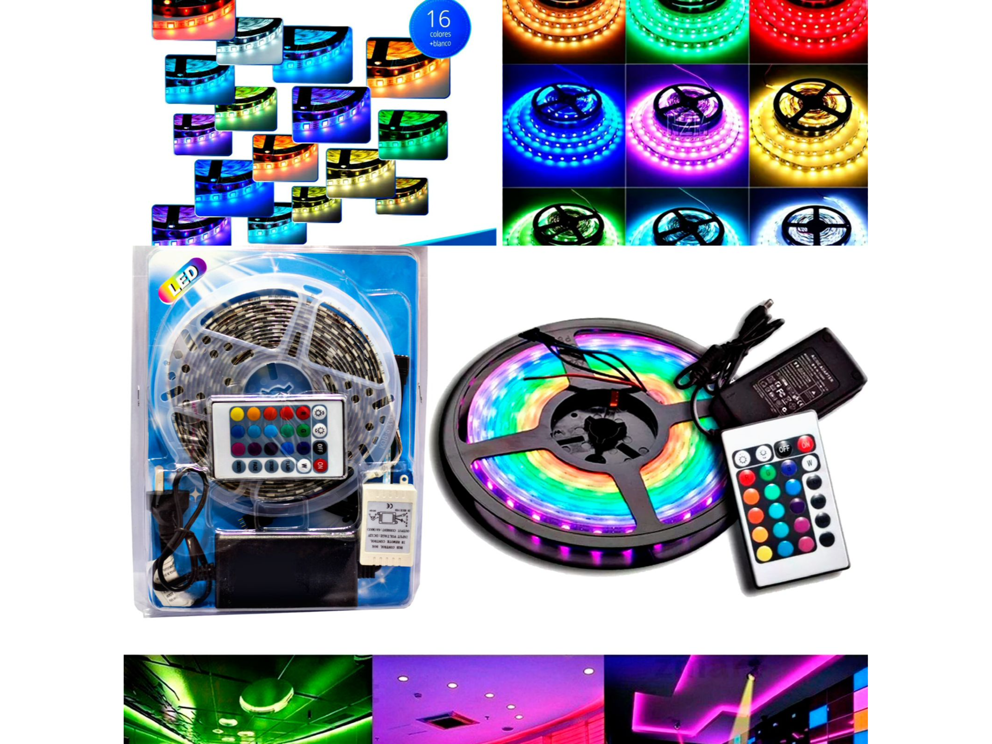 🌆🔥 TIRA LED 5050 5M DE LARGO ⚡💥