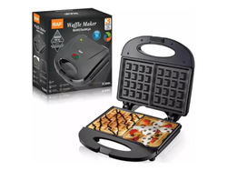 Máquina Waflera Eléctrica Doble Plancha Eléctrica Raf
