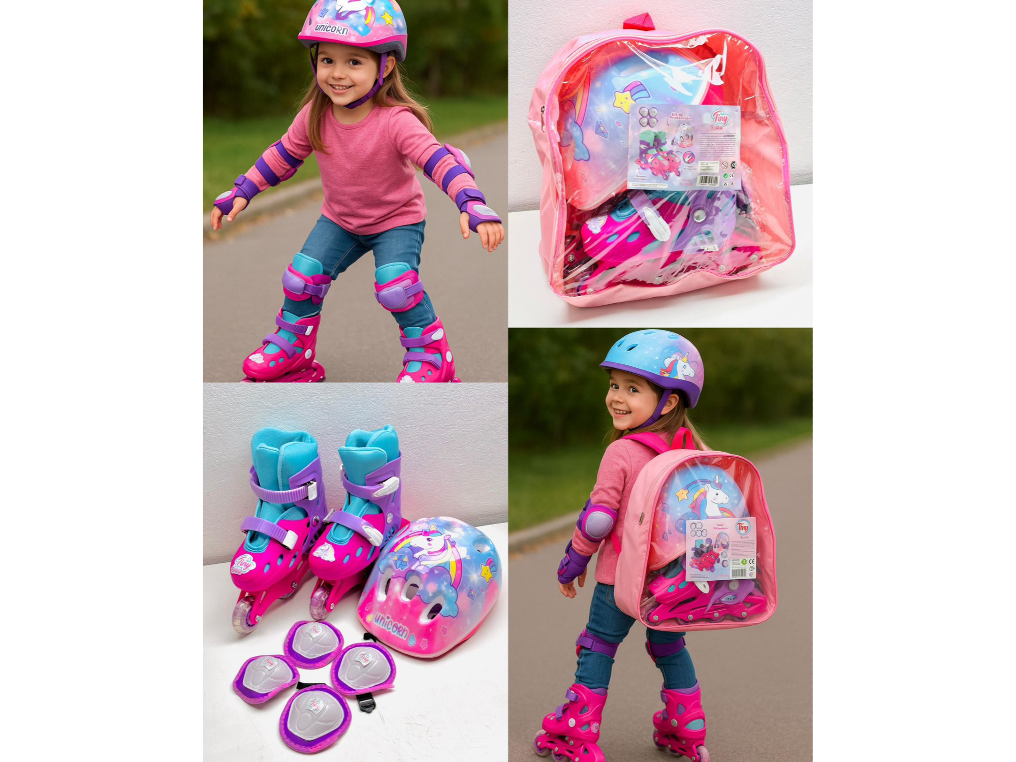 🛼ROLLERS UNICORNIO EXTENSIBLES EN MOCHILA🛼