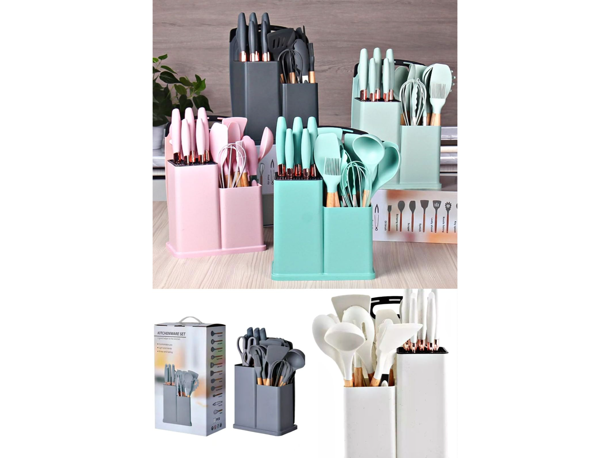 UTENCILLOS DE SILICONA 19 PIEZAS