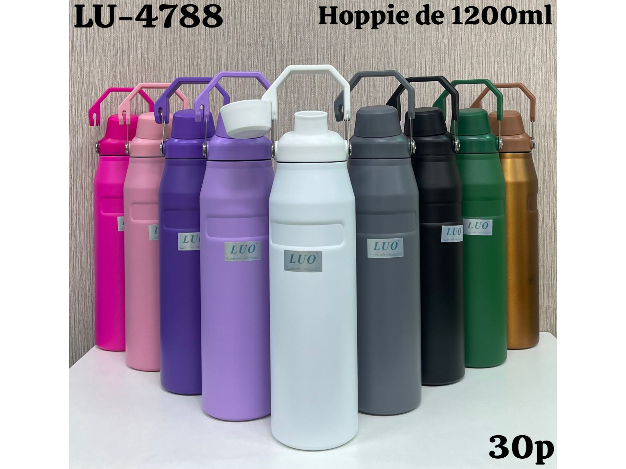 Botellon 1.2lts doble capa acero inoxidable