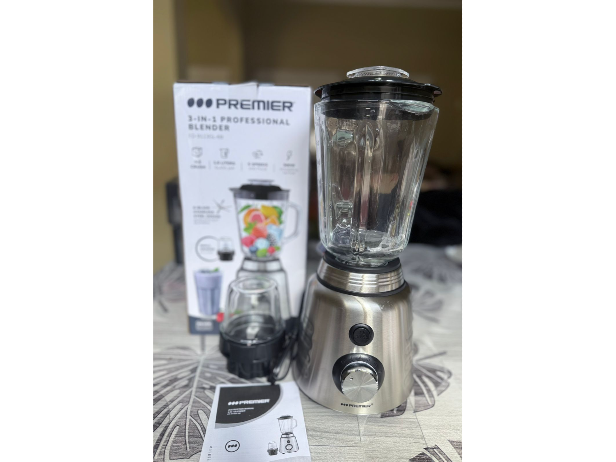 LICUADORA PREMIER JARRA DE VIDRIO