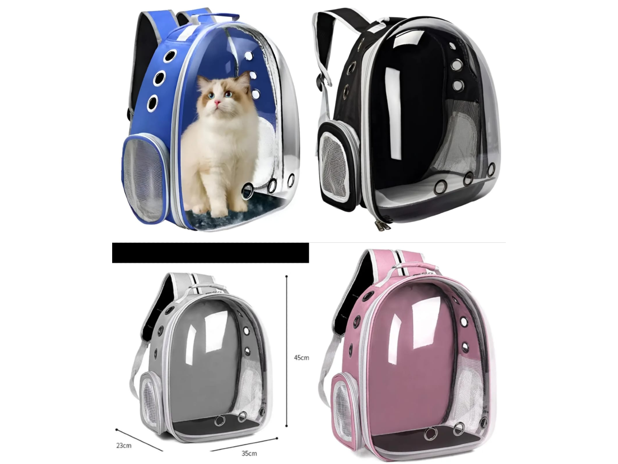 🐾 Mochila Transportadora para Mascotas tipo Burbuja
