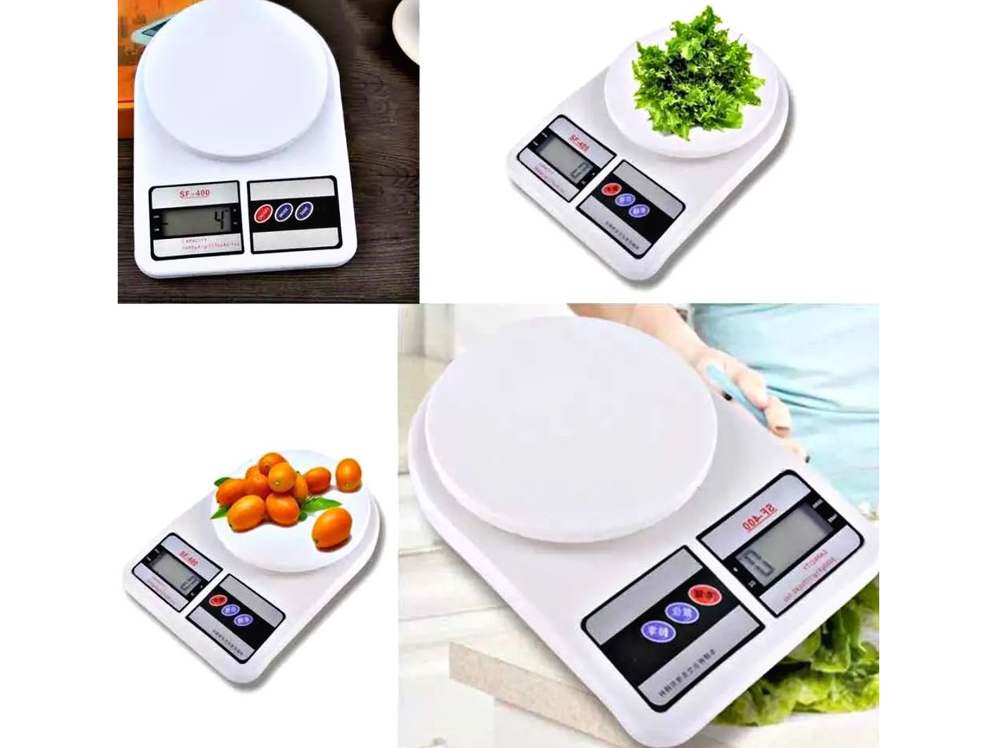 🤩✨ BALANZA DE COCINA BLANCA ⚖💥