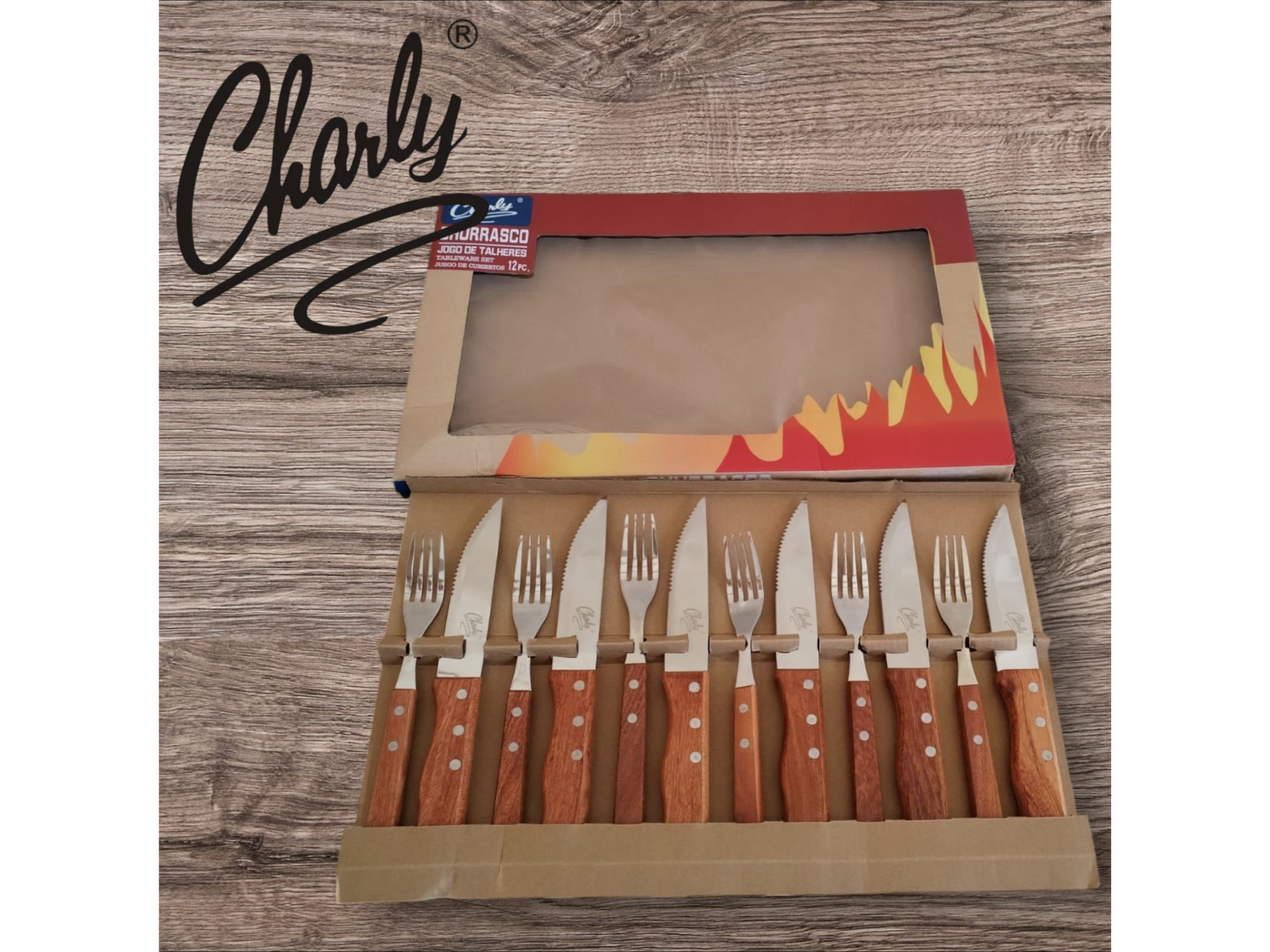 CHURRASQUERO CHARLY X 12 UNI