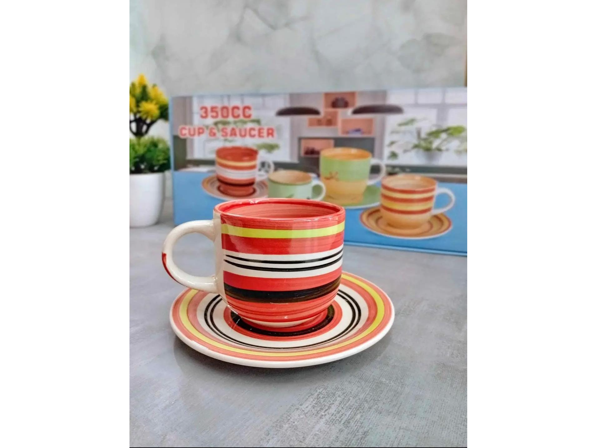 🥇🏆☕ JUEGO DE TAZAS Y PLATILLOS DE CERAMICA 😍☕🥇
