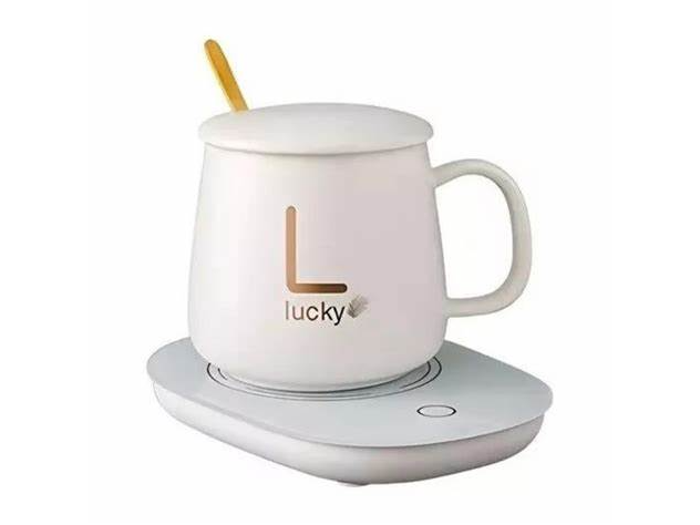 ☕ TAZA CERÁMICA C/ CALENTADOR 450ML ✨