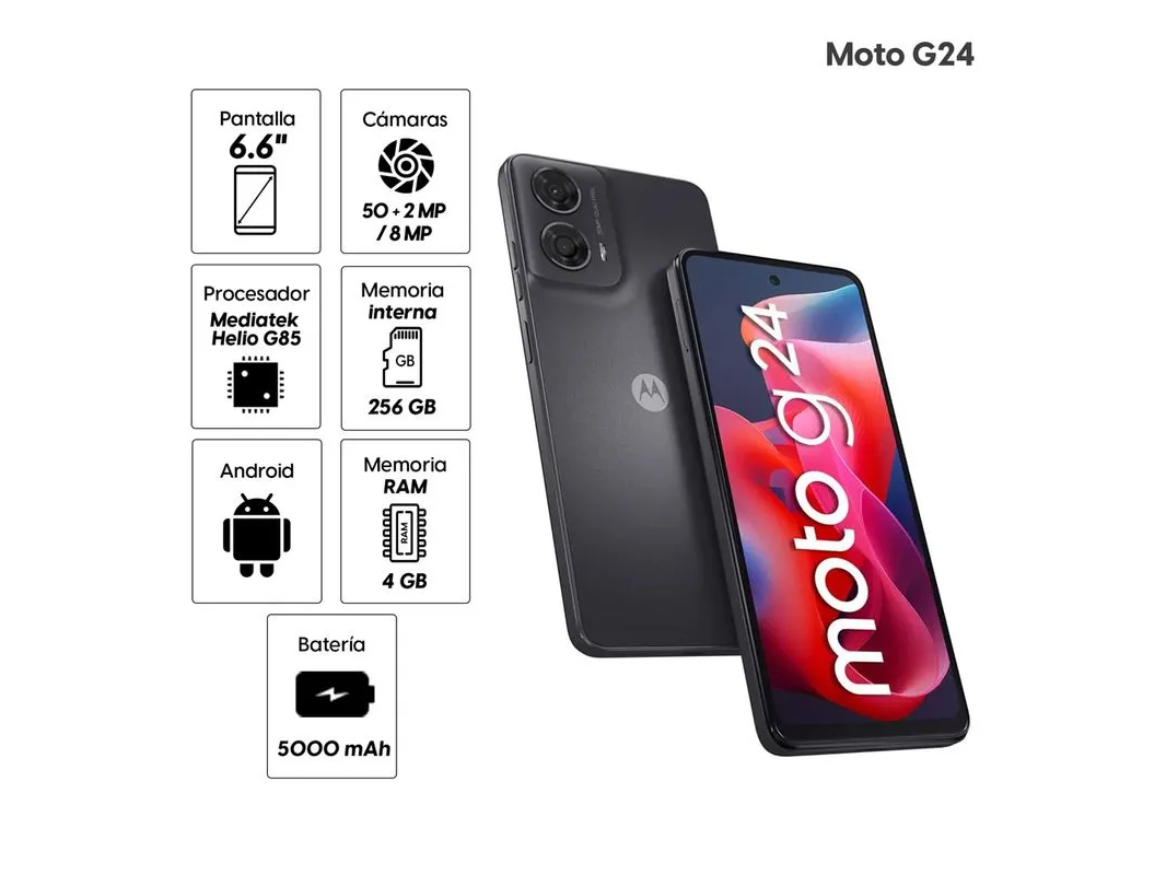 CELULAR MOTOROLA G24 256GB 4GB