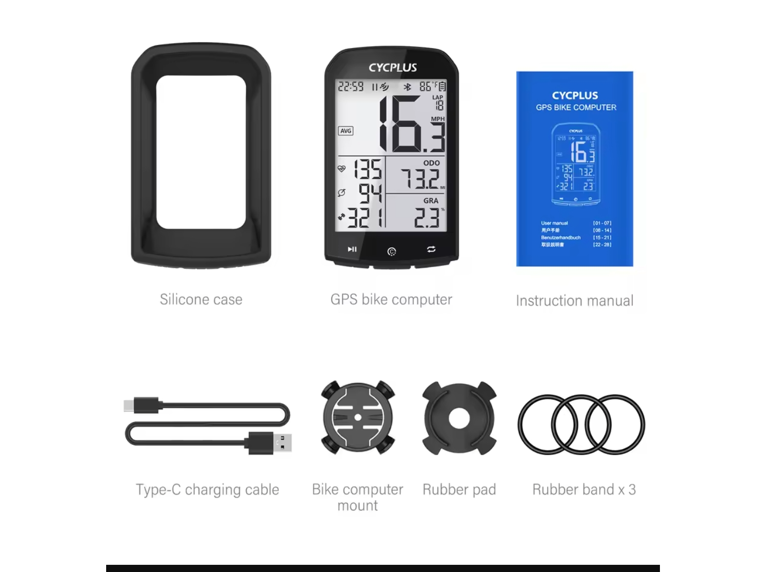 CYCPLUS-ordenador M1 con GPS para bicicleta de Cybixpatagonia