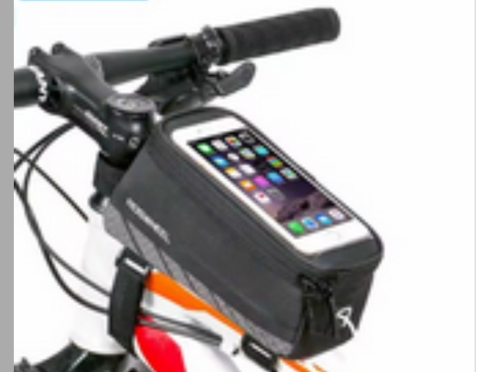 CartucheRoswheel-Bolsa de teléfono para Bicicleta, marco de Bicicleta reflectante, bolsa para tubo delantero, ciclismo, teléfono con pantalla táctil, tamaño M/L, 5,2 pulgadas, 5, 7 pulgadas