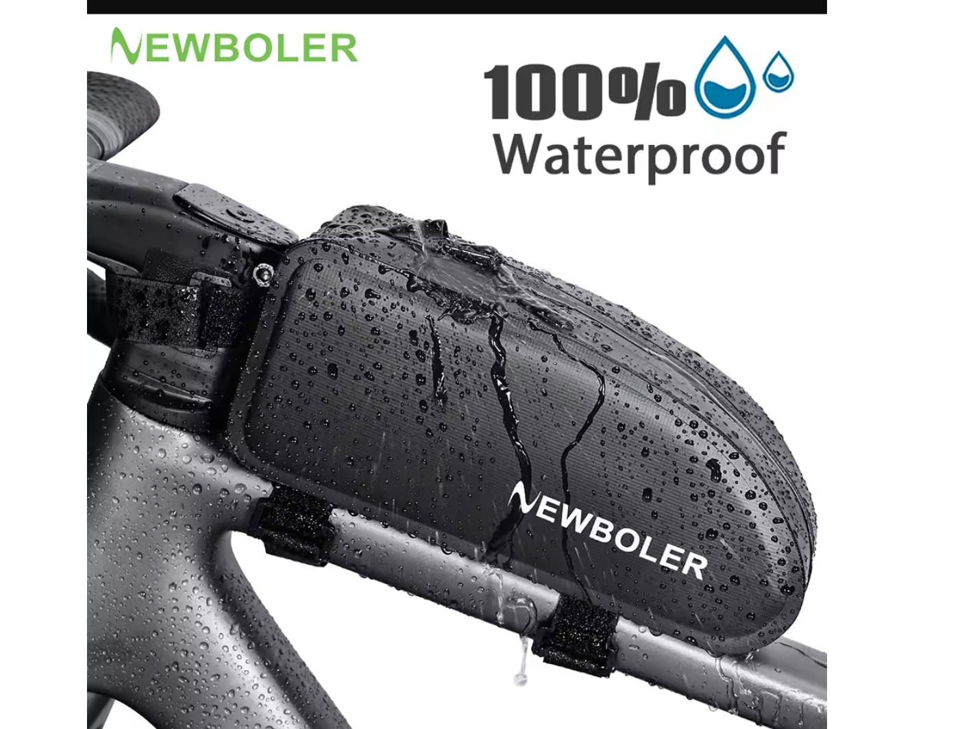 NEWBOLER-bolsa portátil para bicicleta, bolsa triangular de tubo superior para ciclismo, ultraligera, para cuadro frontal de bicicleta de montaña y carretera, accesorios para bicicleta