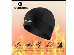 ROCKBROS-sombreros de lana para ciclismo para hombre, gorro para deportes al aire libre, gorro cálido para la cabeza, a prueba de viento, para esquiar, ciclismo, bicicleta
