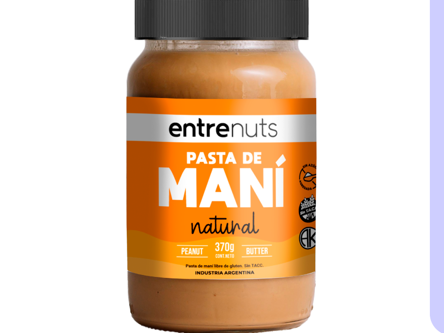 PASTA DE MANI ENTRENUTS - NATURAL